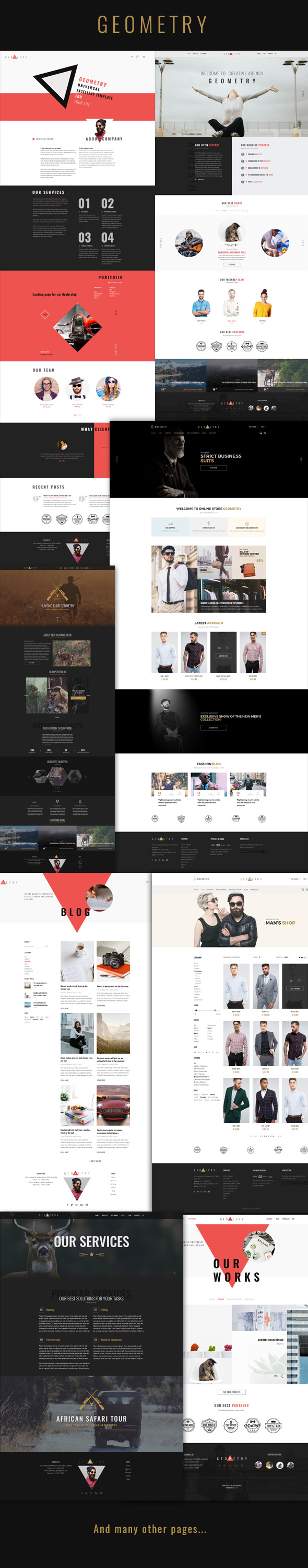 Geometry - multiresponcive psd template