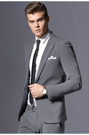 gray suit