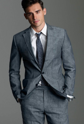 gray suit